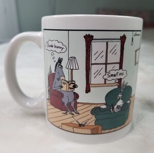 THE Far Side Coffee Mug. "Dumb Bunny" Vintage Newspaper Comic.
